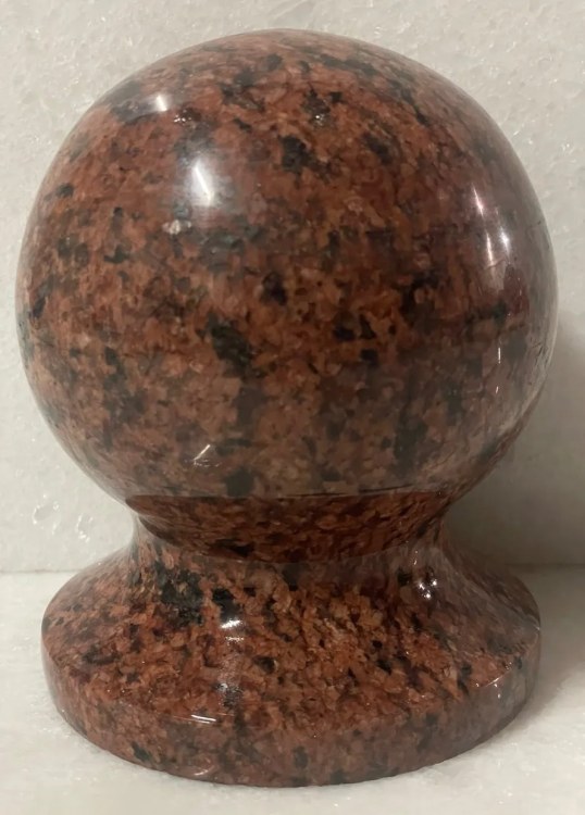 granite sphere for Monument 15×12 cm with granite Liznyk