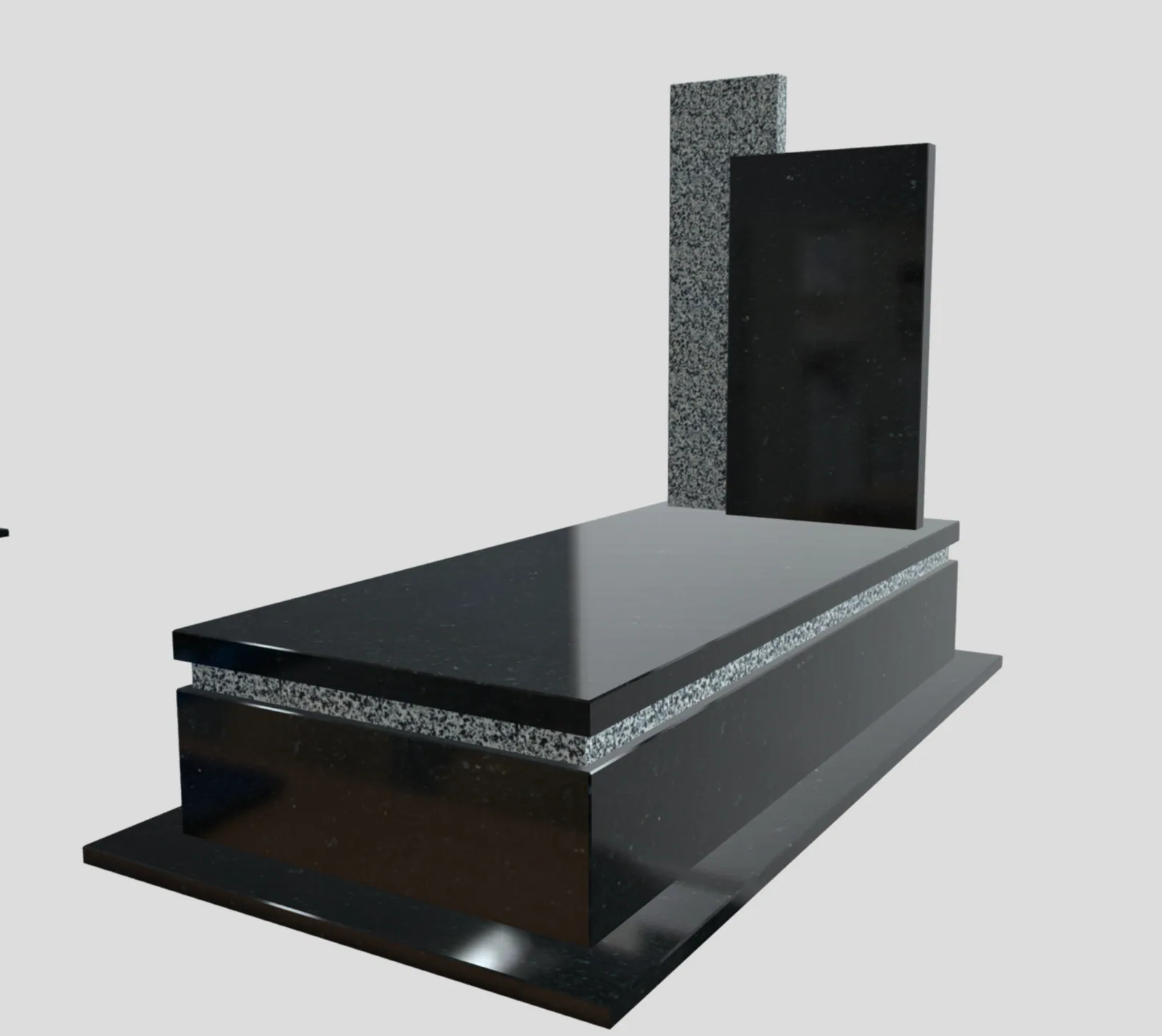 Monument with granite 200×100 cm, European style, NG-1010GUGG