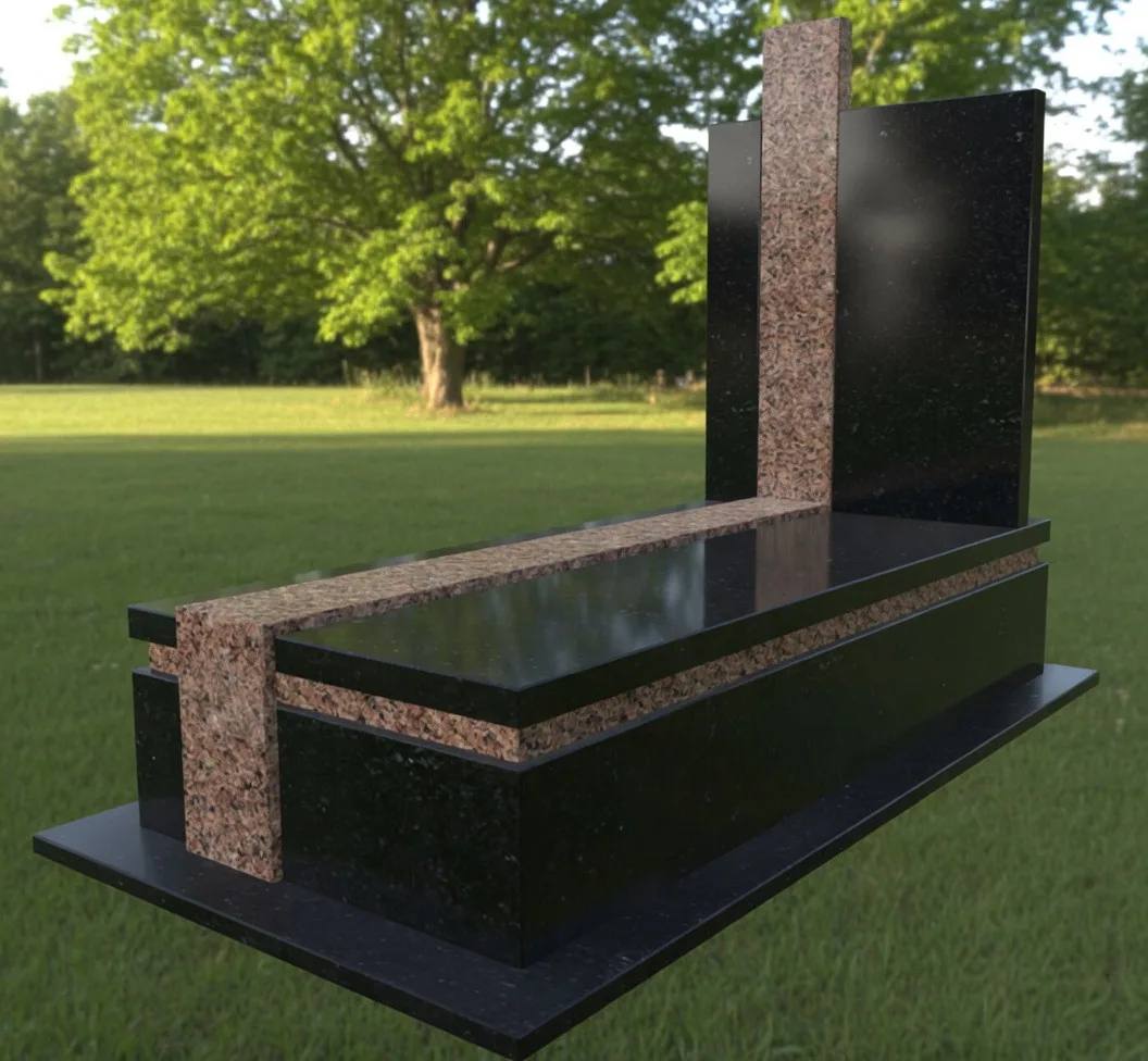 Monument in European style with granite 200×100 cm, NG-2010MRGG