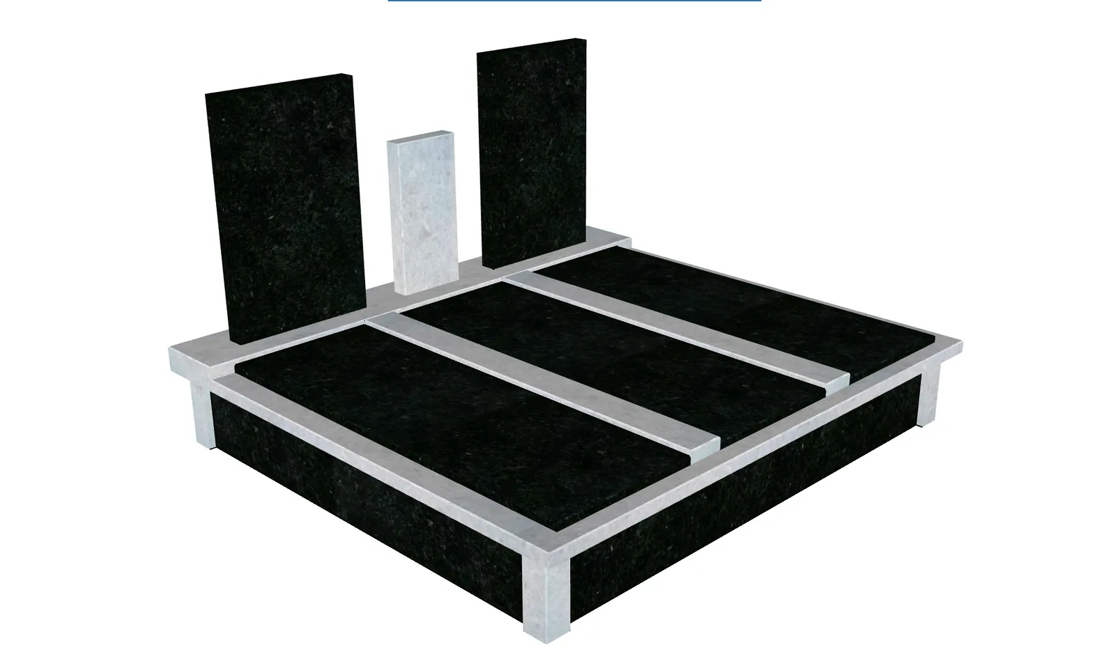 Monument double 210х230cm with gabbro Buky, marble NAXOS Monument double 210х230cm with gabbro Buky, marble NAXOS