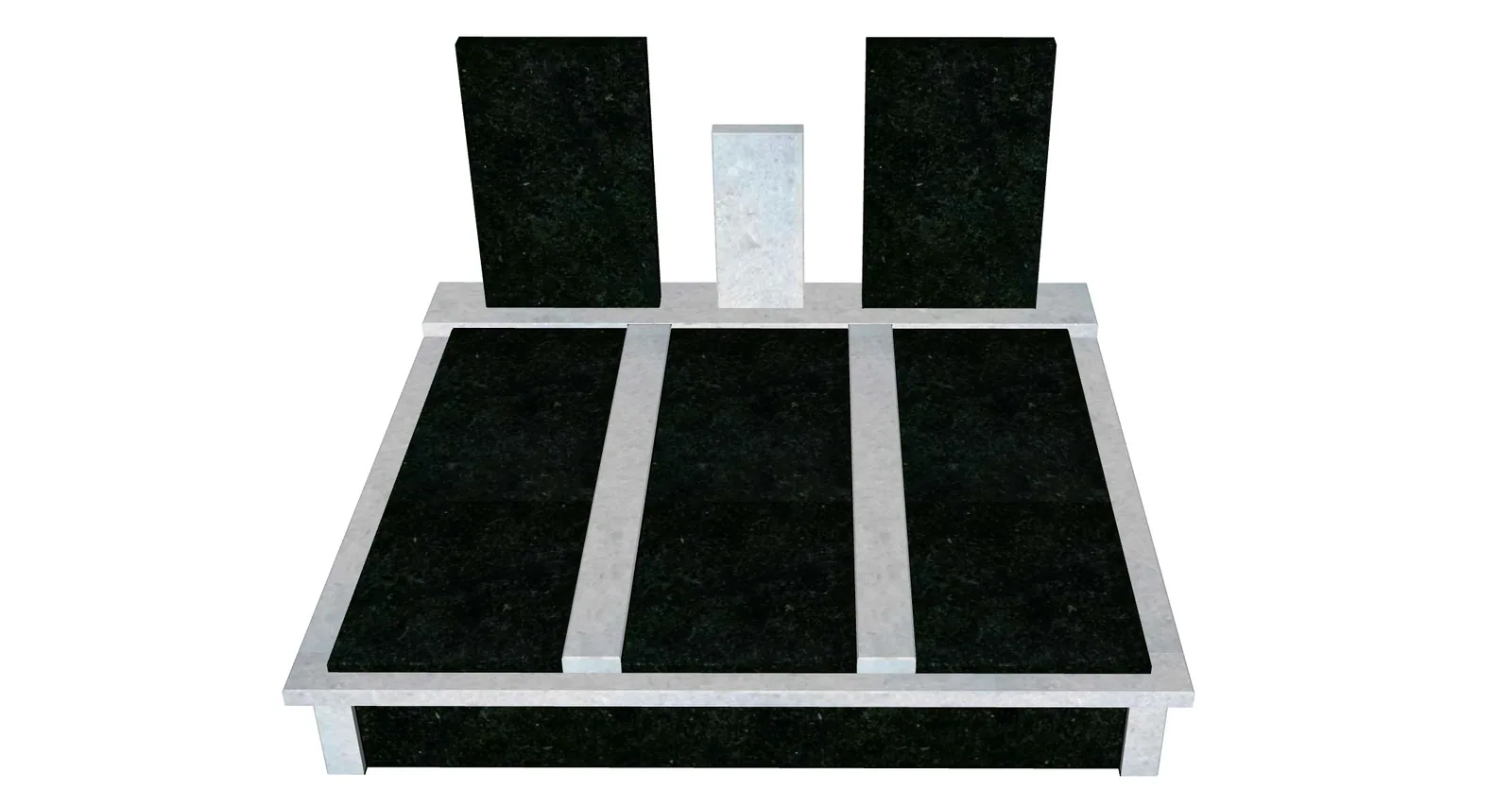 Monument double 210х230cm with gabbro Buky, marble NAXOS Monument double 210х230cm with gabbro Buky, marble NAXOS