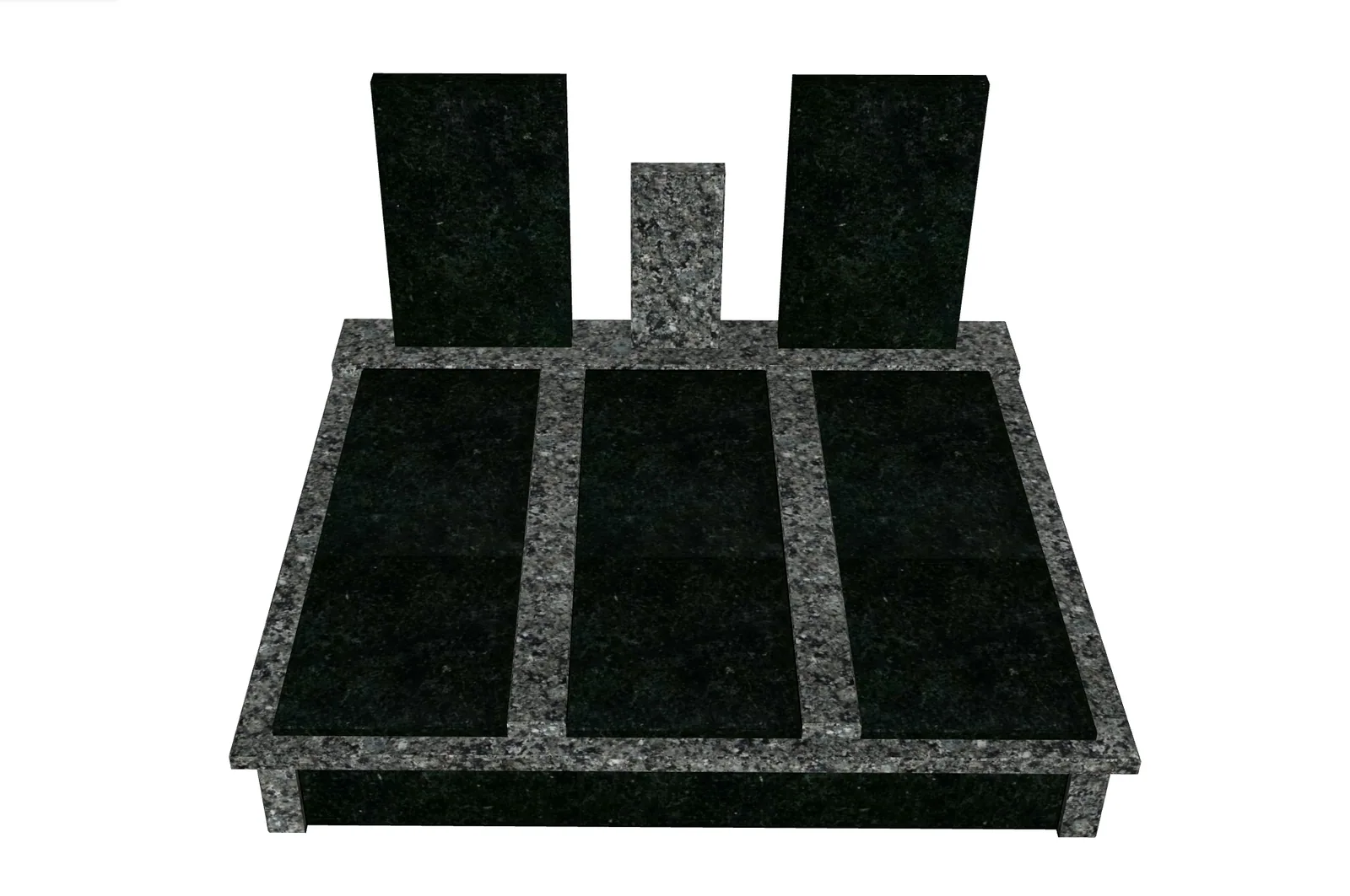Monument double 210х230cm with gabbro Buky, granite Chorna Monument double 210х230cm with gabbro Buky, granite Chorna