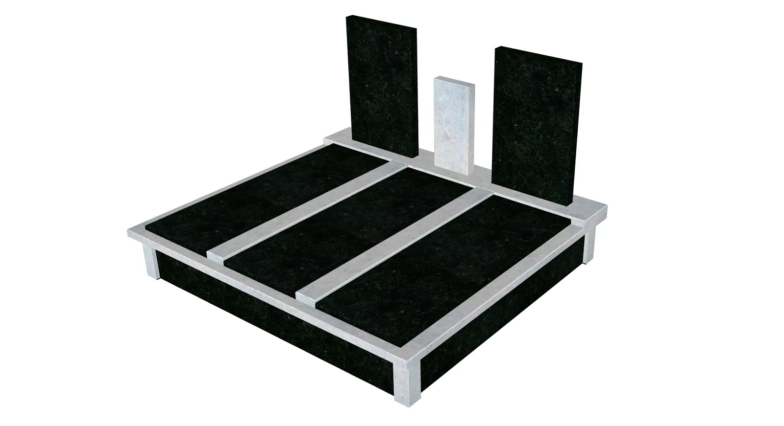 Monument double 210х230cm with gabbro Buky, marble NAXOS Monument double 210х230cm with gabbro Buky, marble NAXOS