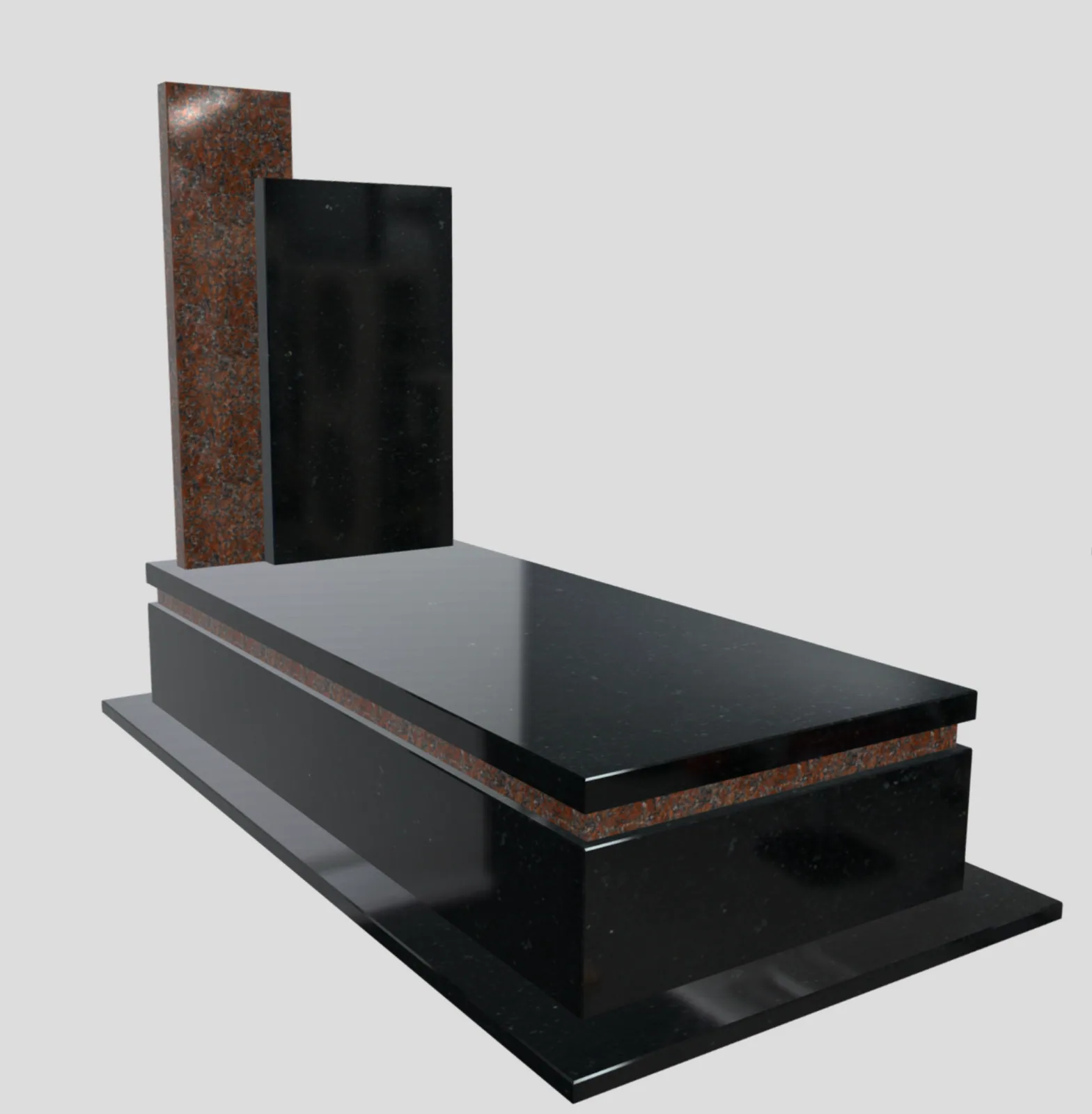 Monument with granite 200×100 cm, European style, NG-1010ARGG Monument with granite 200×100 cm, European style, NG-1010ARGG