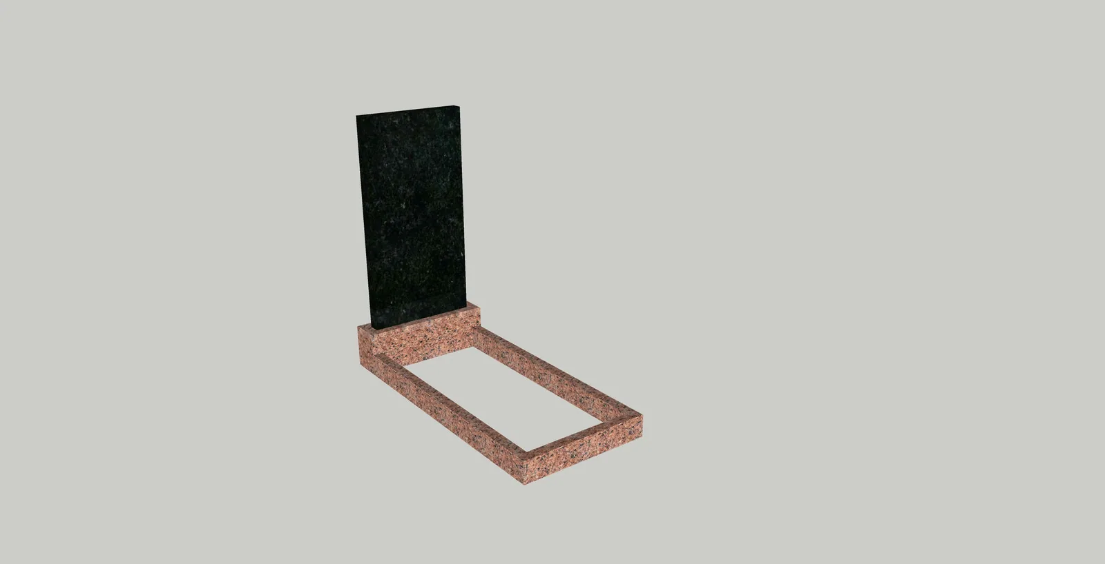 Monument 135х60cm with granite budget Monument 135х60cm with granite budget
