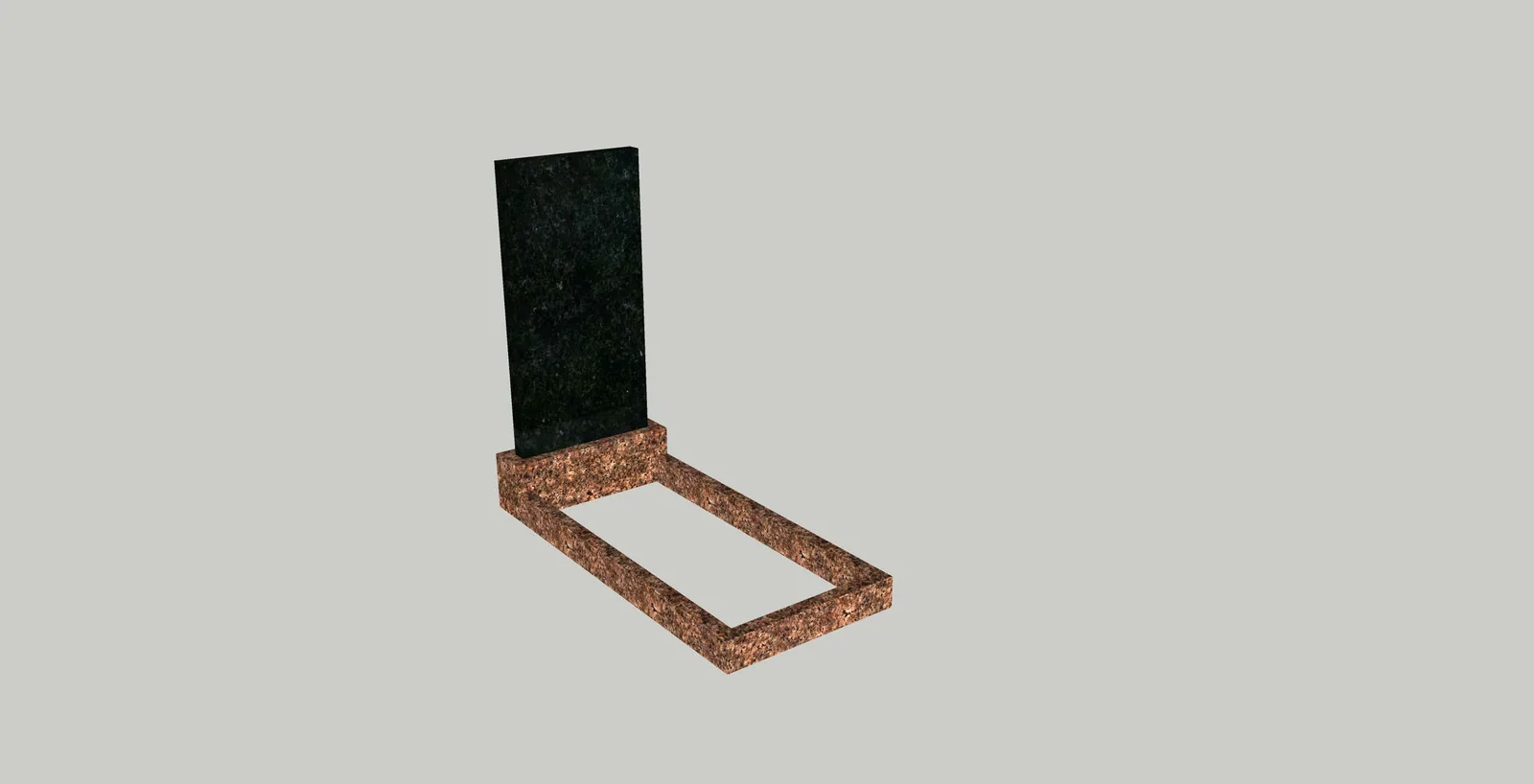 Monument 135х60cm with granite budget Monument 135х60cm with granite budget